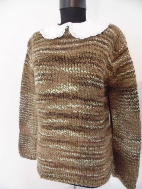 Pulover lana tricotat manual unicat zso | Crafty